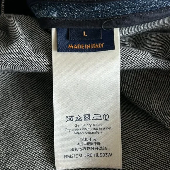 Louis Vuitton Blue Damier Salt Button Up Shirt